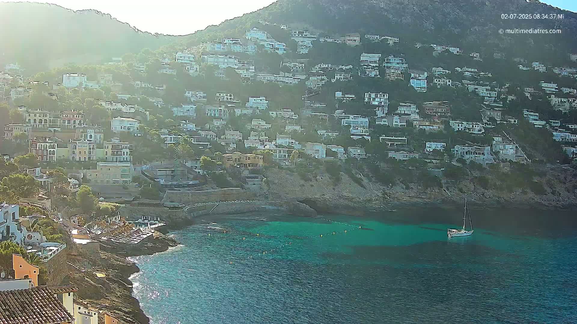 Mallorca, Port d' Andratx Cala Llamp (Cala Bay) Live Cam - Balearic Islands, Spain