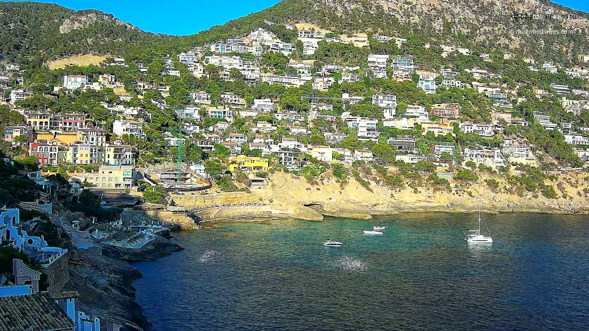 Mallorca, Port d' Andratx Cala Llamp (Cala Bay) Live Cam - Balearic Islands, Spain
