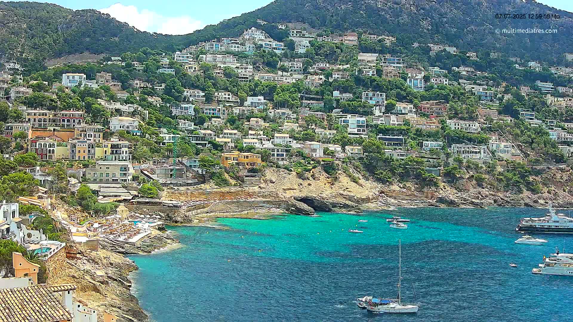 Mallorca, Port d' Andratx Cala Llamp (Cala Bay) Live Cam - Balearic Islands, Spain