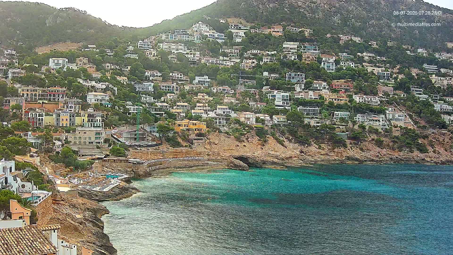 Mallorca, Port d' Andratx Cala Llamp (Cala Bay) Live Cam - Balearic Islands, Spain