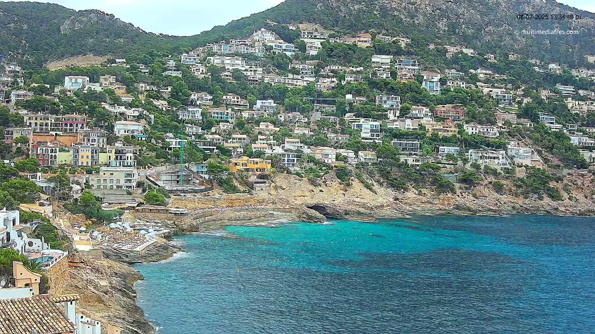 Mallorca, Port d' Andratx Cala Llamp (Cala Bay) Live Cam - Balearic Islands, Spain