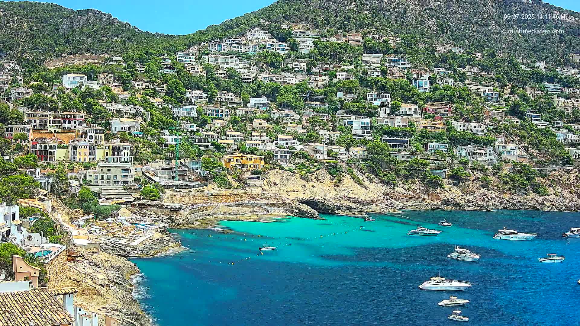 Mallorca, Port d' Andratx Cala Llamp (Cala Bay) Live Cam - Balearic Islands, Spain