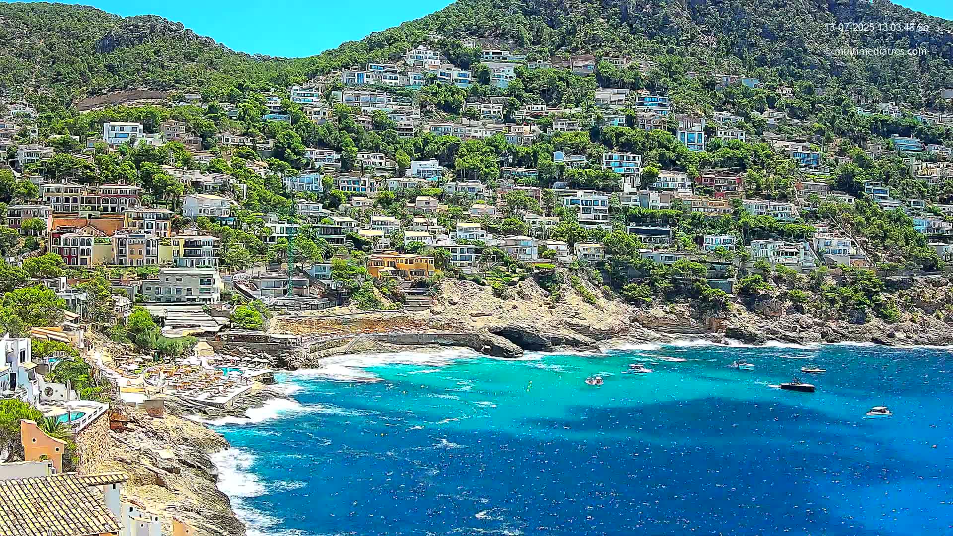 Mallorca, Port d' Andratx Cala Llamp (Cala Bay) Live Cam - Balearic Islands, Spain