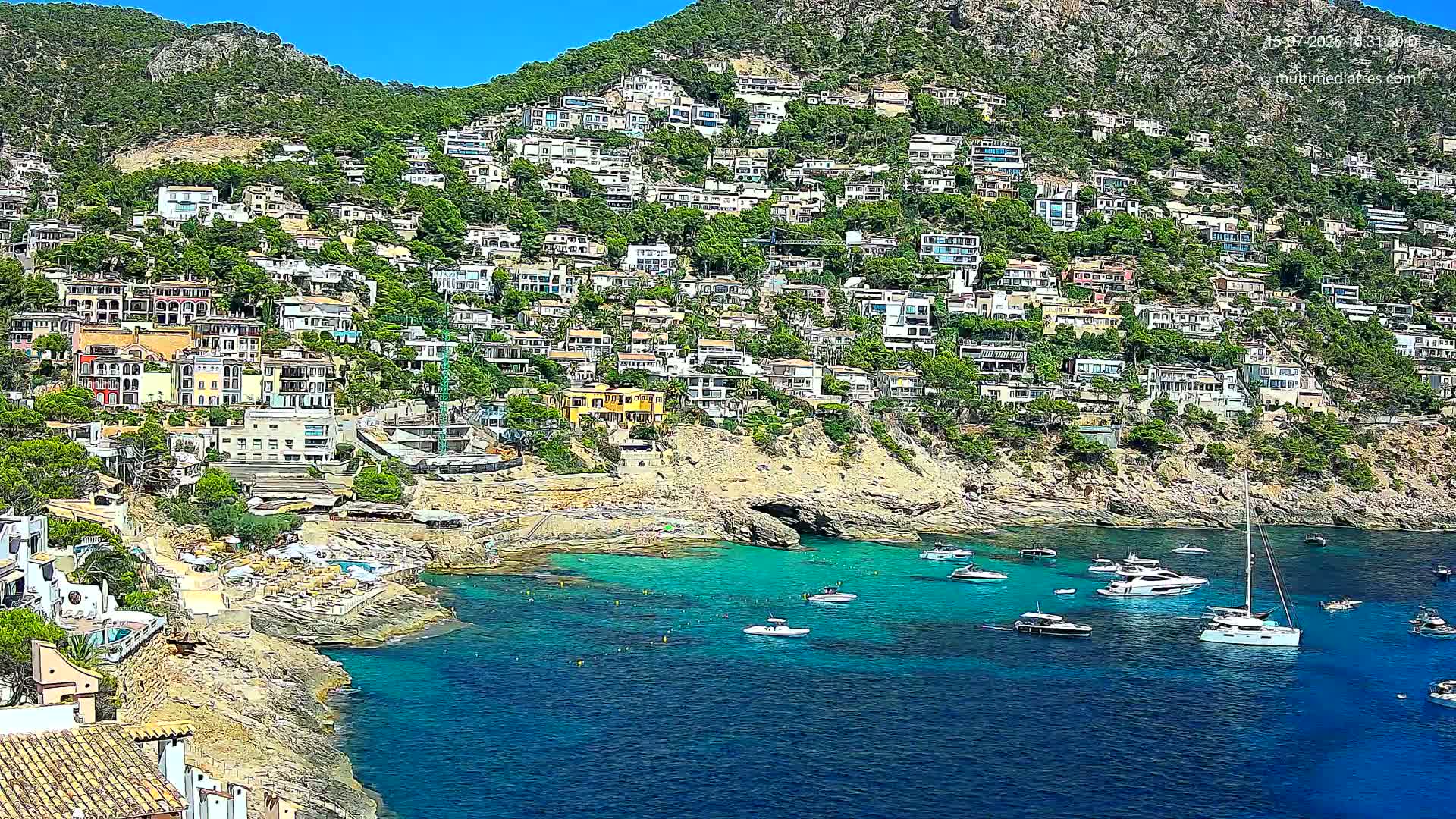 Mallorca, Port d' Andratx Cala Llamp (Cala Bay) Live Cam - Balearic Islands, Spain
