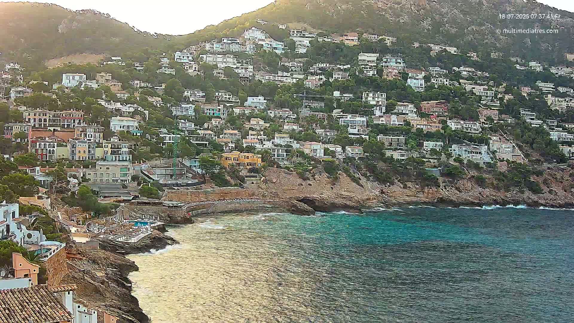 Mallorca, Port d' Andratx Cala Llamp (Cala Bay) Live Cam - Balearic Islands, Spain