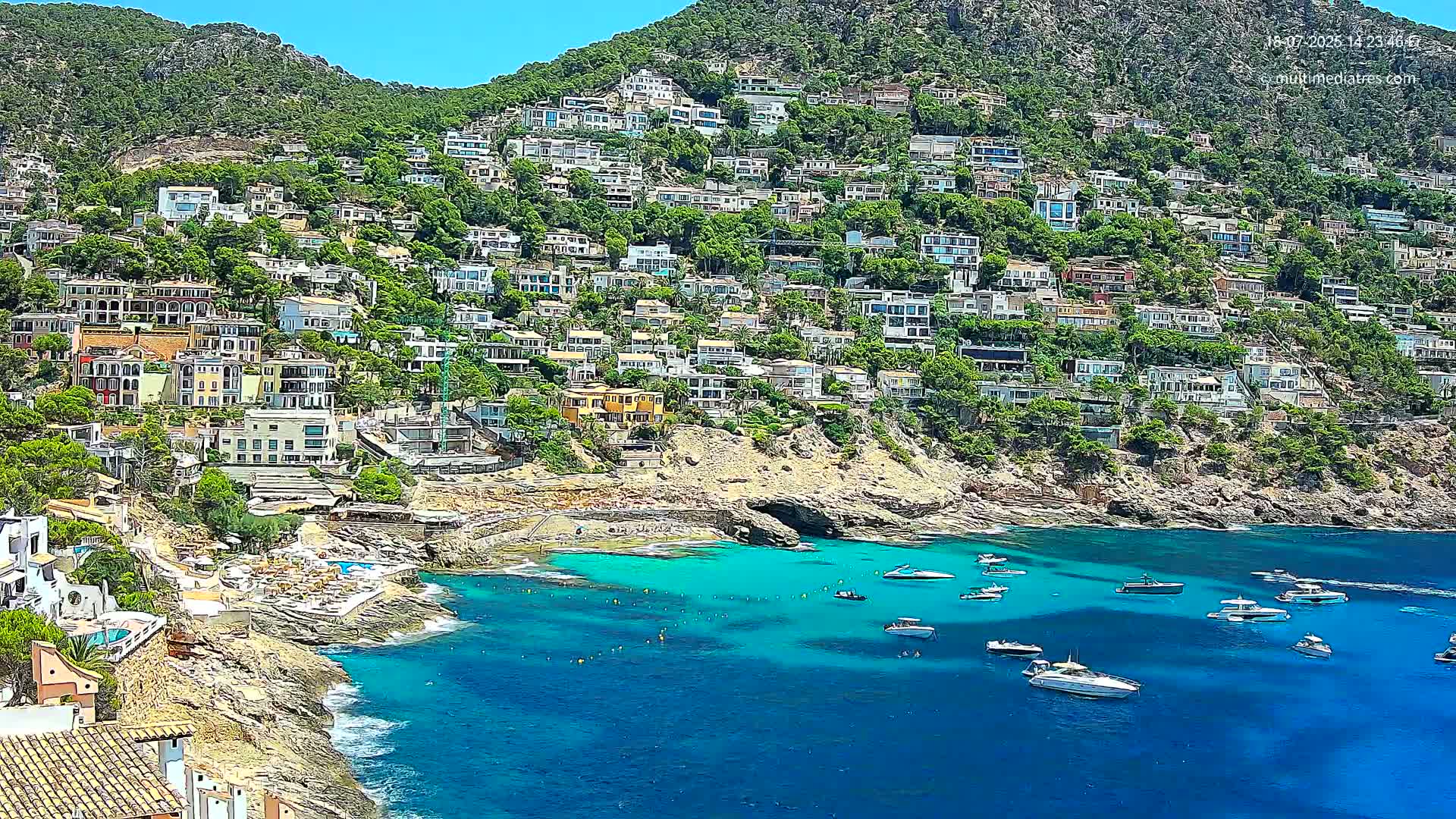 Mallorca, Port d' Andratx Cala Llamp (Cala Bay) Live Cam - Balearic Islands, Spain