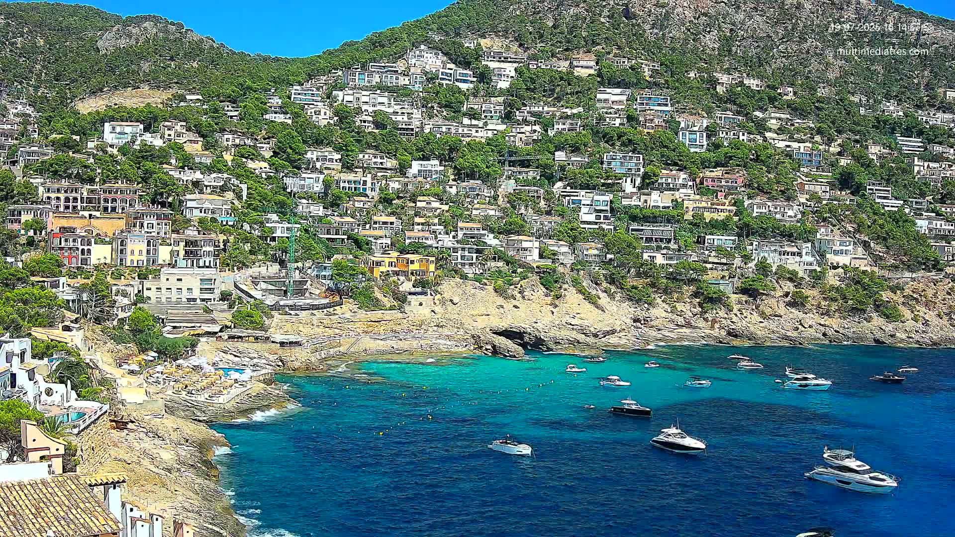 Mallorca, Port d' Andratx Cala Llamp (Cala Bay) Live Cam - Balearic Islands, Spain