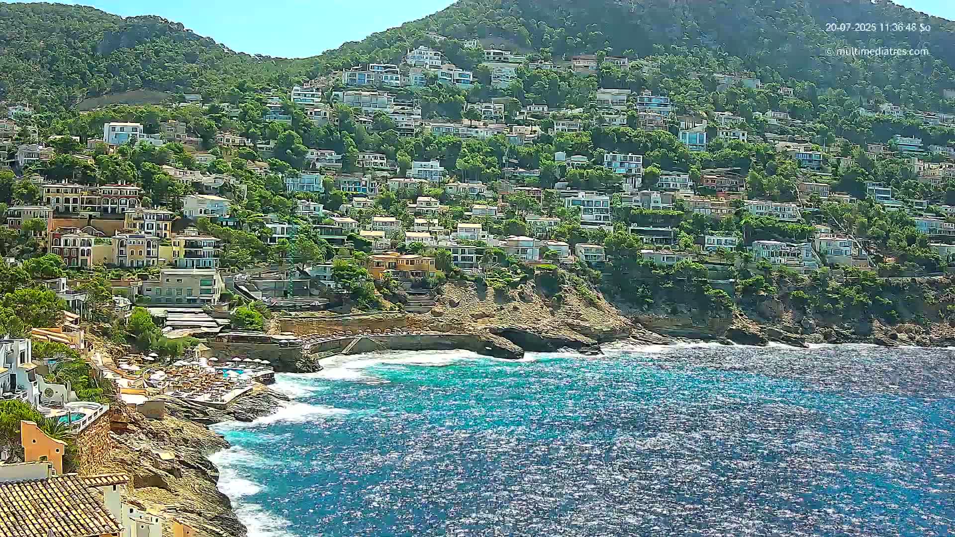Mallorca, Port d' Andratx Cala Llamp (Cala Bay) Live Cam - Balearic Islands, Spain