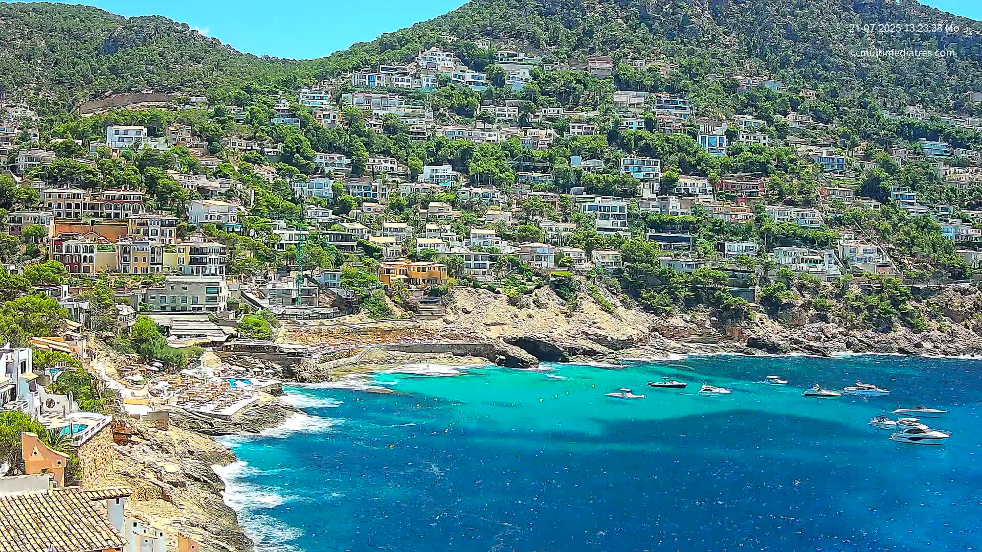 Mallorca, Port d' Andratx Cala Llamp (Cala Bay) Live Cam - Balearic Islands, Spain