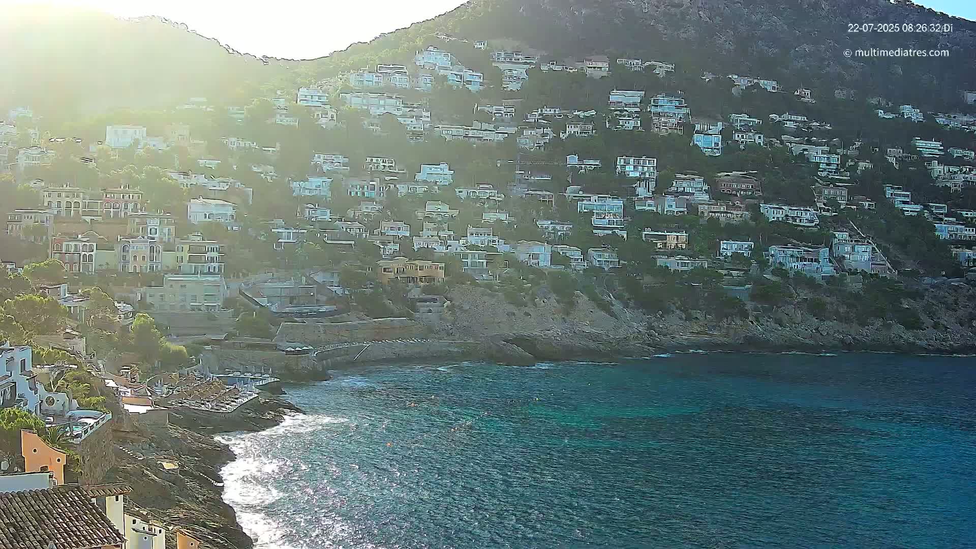 Mallorca, Port d' Andratx Cala Llamp (Cala Bay) Live Cam - Balearic Islands, Spain