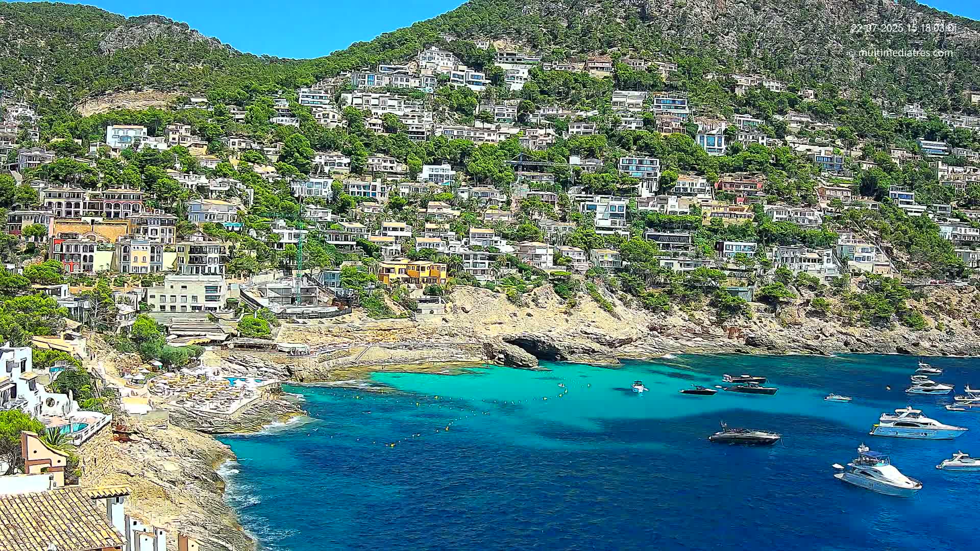 Mallorca, Port d' Andratx Cala Llamp (Cala Bay) Live Cam - Balearic Islands, Spain