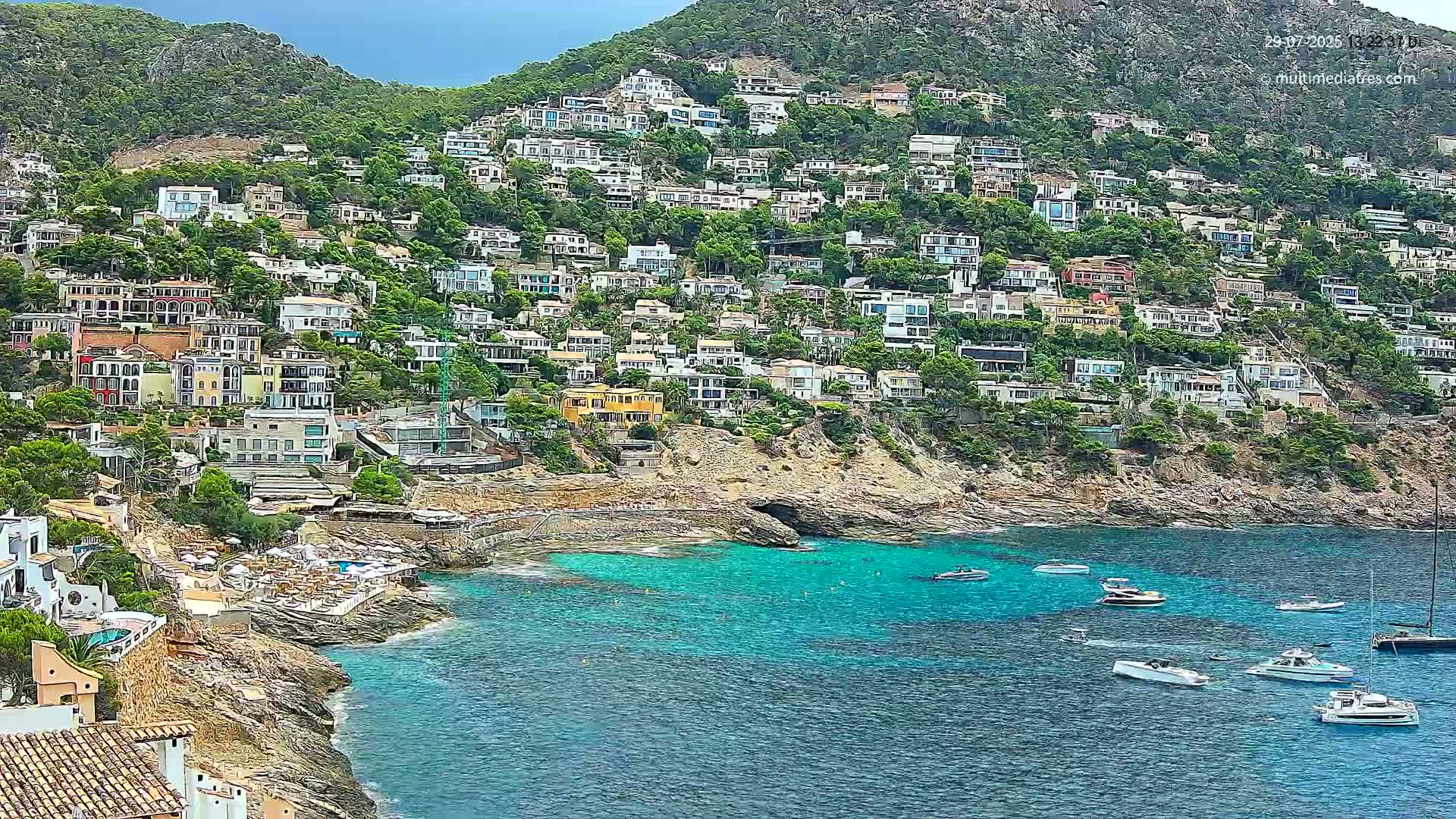 Mallorca, Port d' Andratx Cala Llamp (Cala Bay) Live Cam - Balearic Islands, Spain