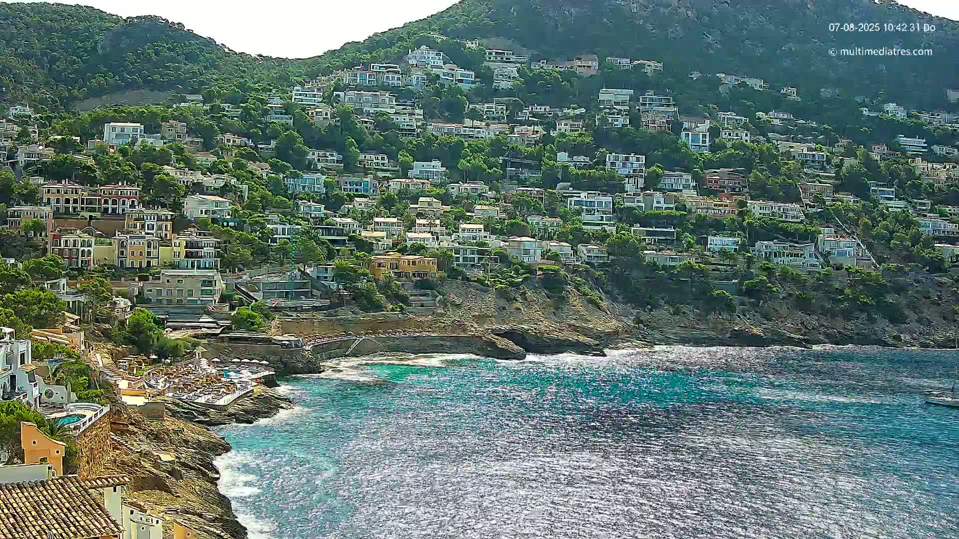 Mallorca, Port d' Andratx Cala Llamp (Cala Bay) Live Cam - Balearic Islands, Spain