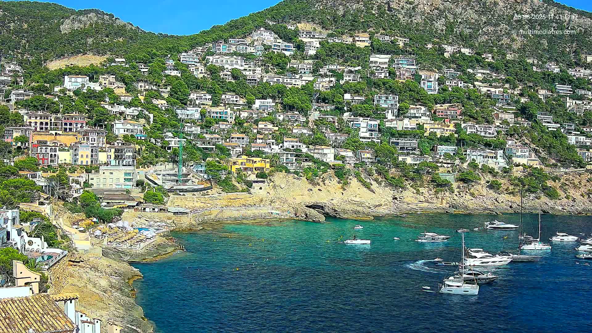 Mallorca, Port d' Andratx Cala Llamp (Cala Bay) Live Cam - Balearic Islands, Spain