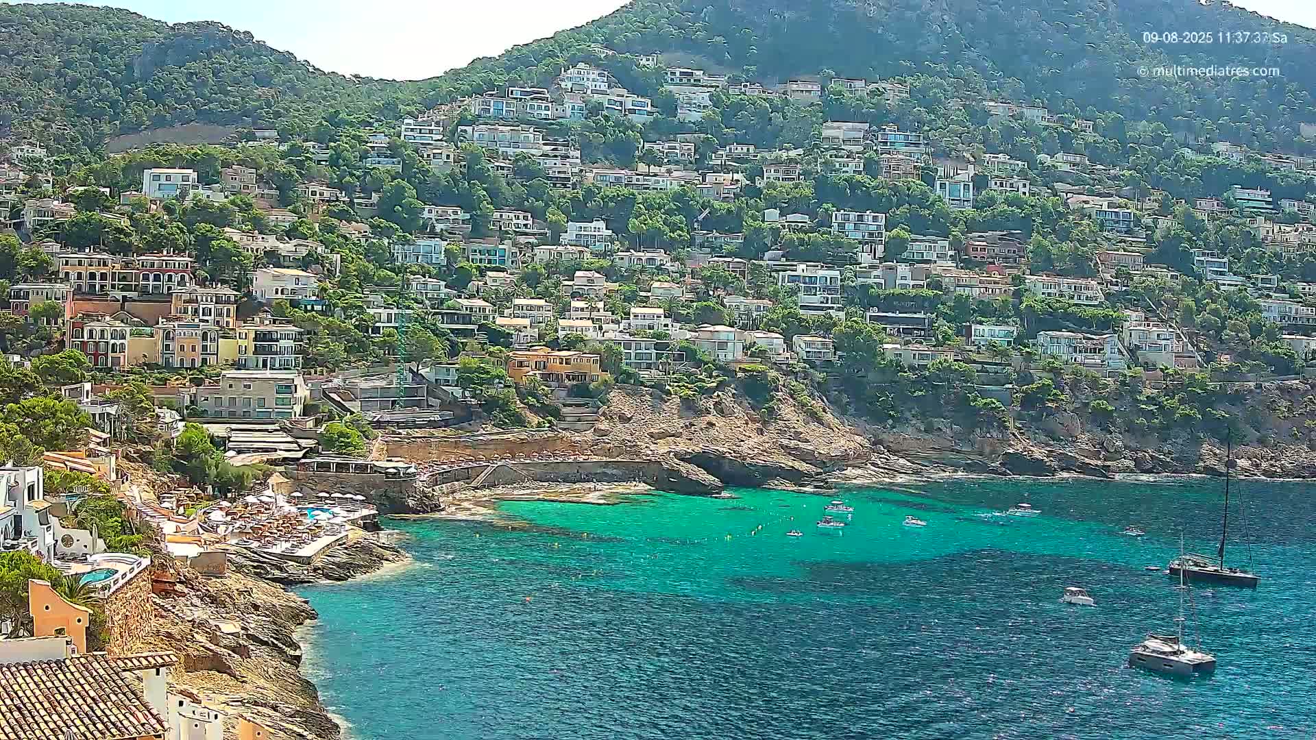 Mallorca, Port d' Andratx Cala Llamp (Cala Bay) Live Cam - Balearic Islands, Spain