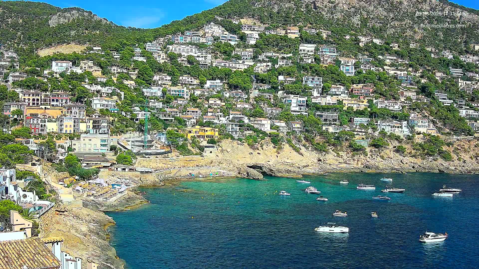 Mallorca, Port d' Andratx Cala Llamp (Cala Bay) Live Cam - Balearic Islands, Spain