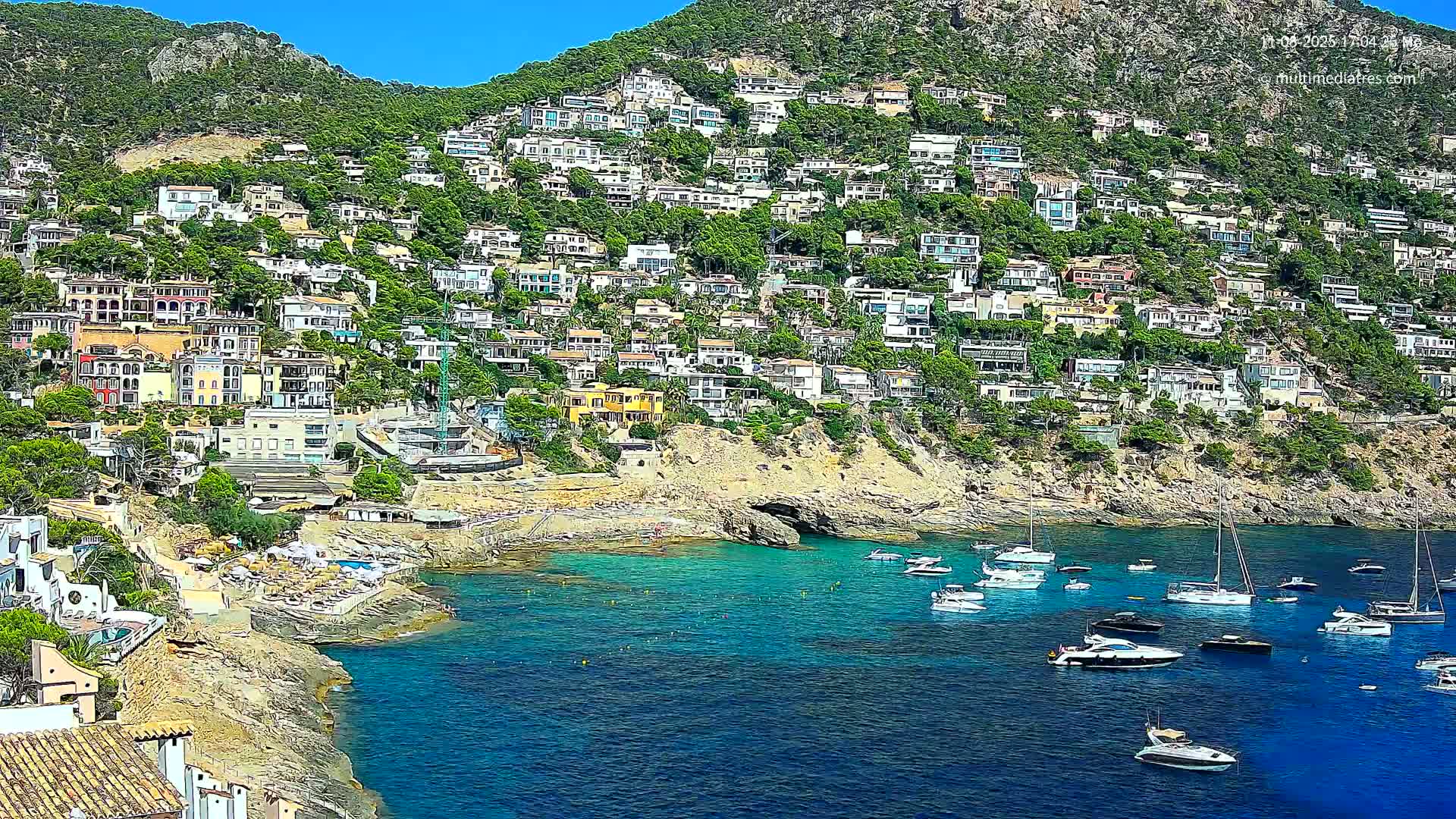 Mallorca, Port d' Andratx Cala Llamp (Cala Bay) Live Cam - Balearic Islands, Spain