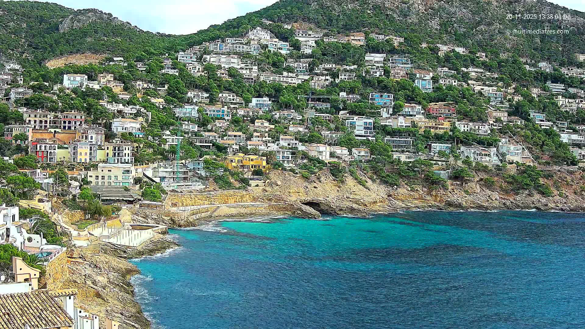 Mallorca, Port d' Andratx Cala Llamp (Cala Bay) Live Cam - Balearic Islands, Spain
