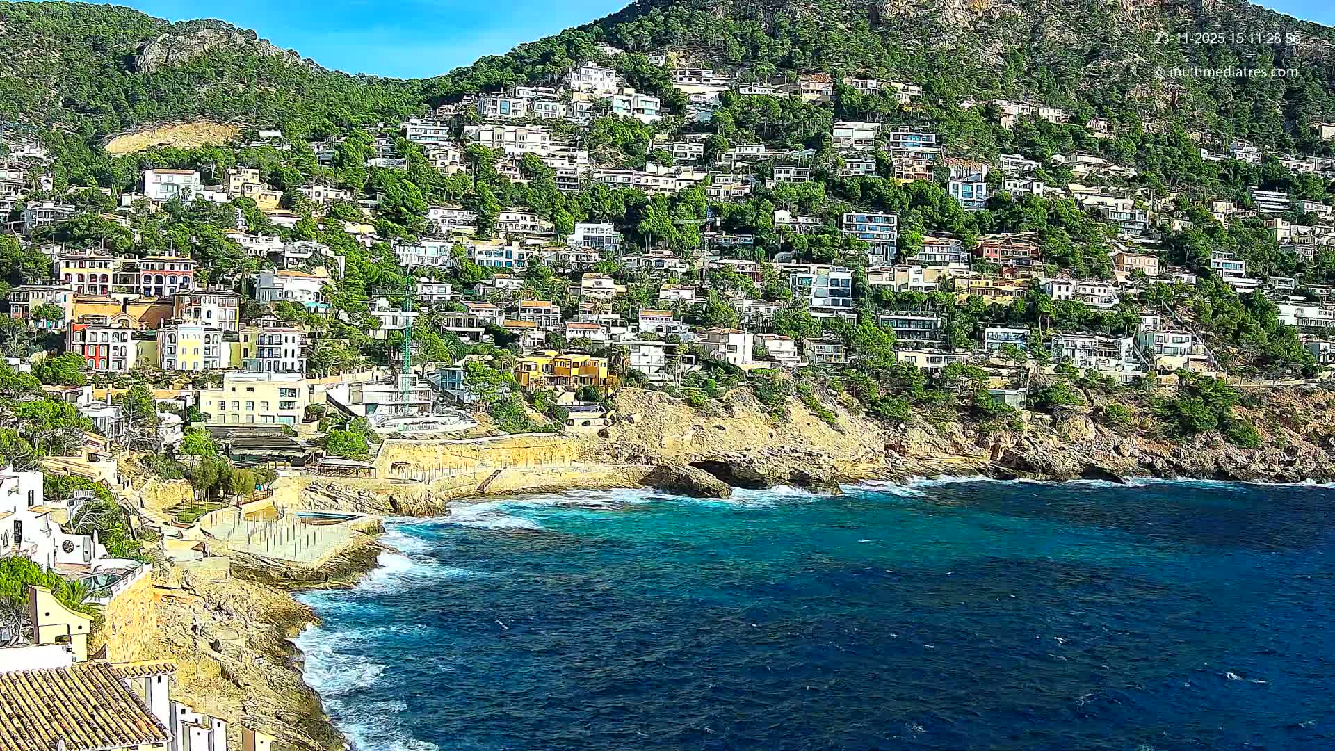 Mallorca, Port d' Andratx Cala Llamp (Cala Bay) Live Cam - Balearic Islands, Spain