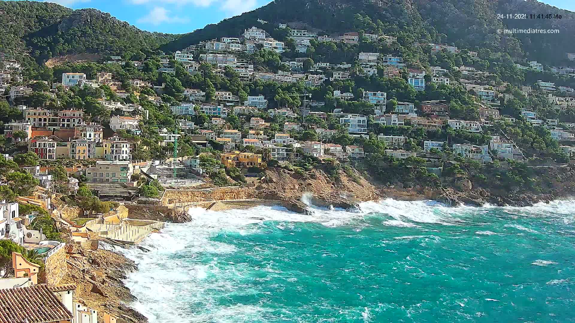 Mallorca, Port d' Andratx Cala Llamp (Cala Bay) Live Cam - Balearic Islands, Spain