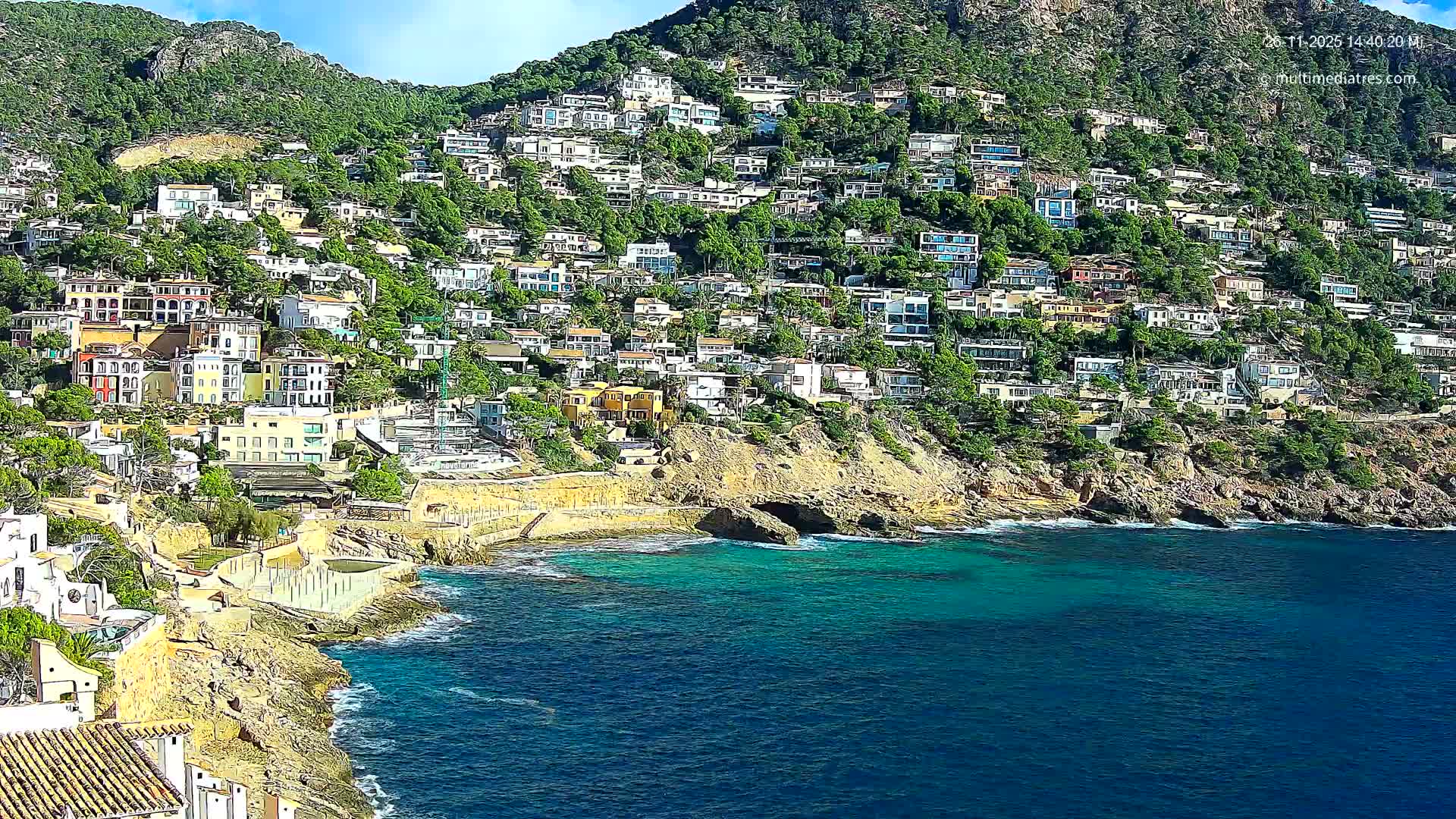 Mallorca, Port d' Andratx Cala Llamp (Cala Bay) Live Cam - Balearic Islands, Spain