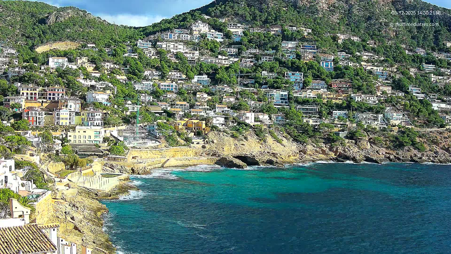 Mallorca, Port d' Andratx Cala Llamp (Cala Bay) Live Cam - Balearic Islands, Spain