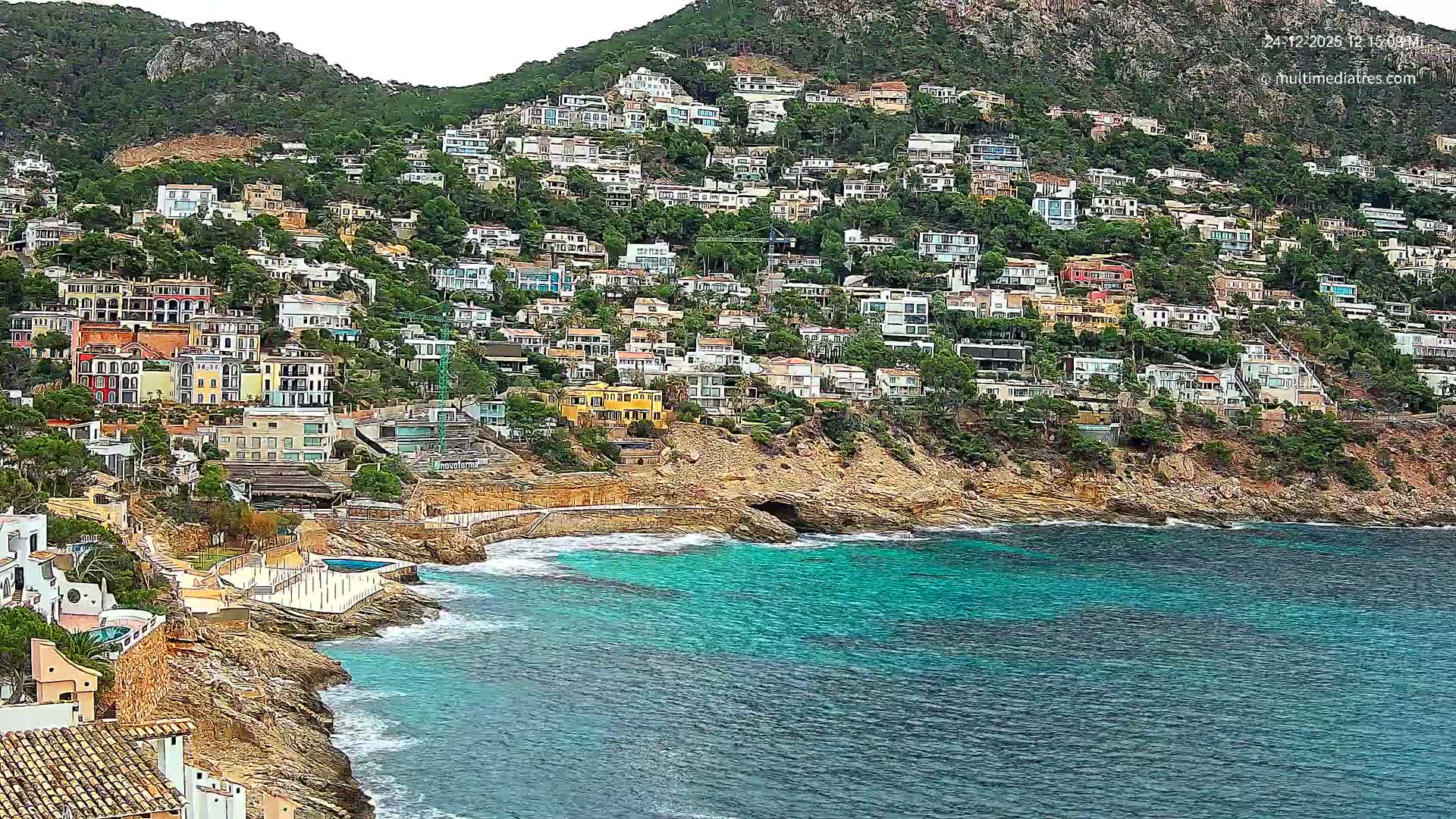 Mallorca, Port d' Andratx Cala Llamp (Cala Bay) Live Cam - Balearic Islands, Spain