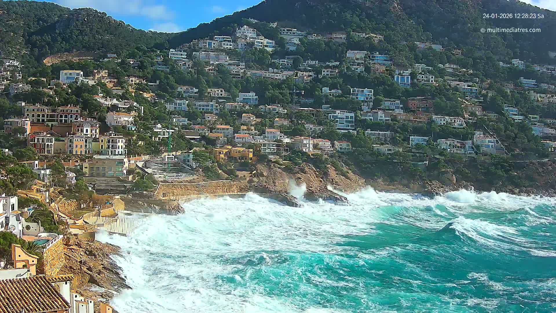 Mallorca, Port d' Andratx Cala Llamp (Cala Bay) Live Cam - Balearic Islands, Spain