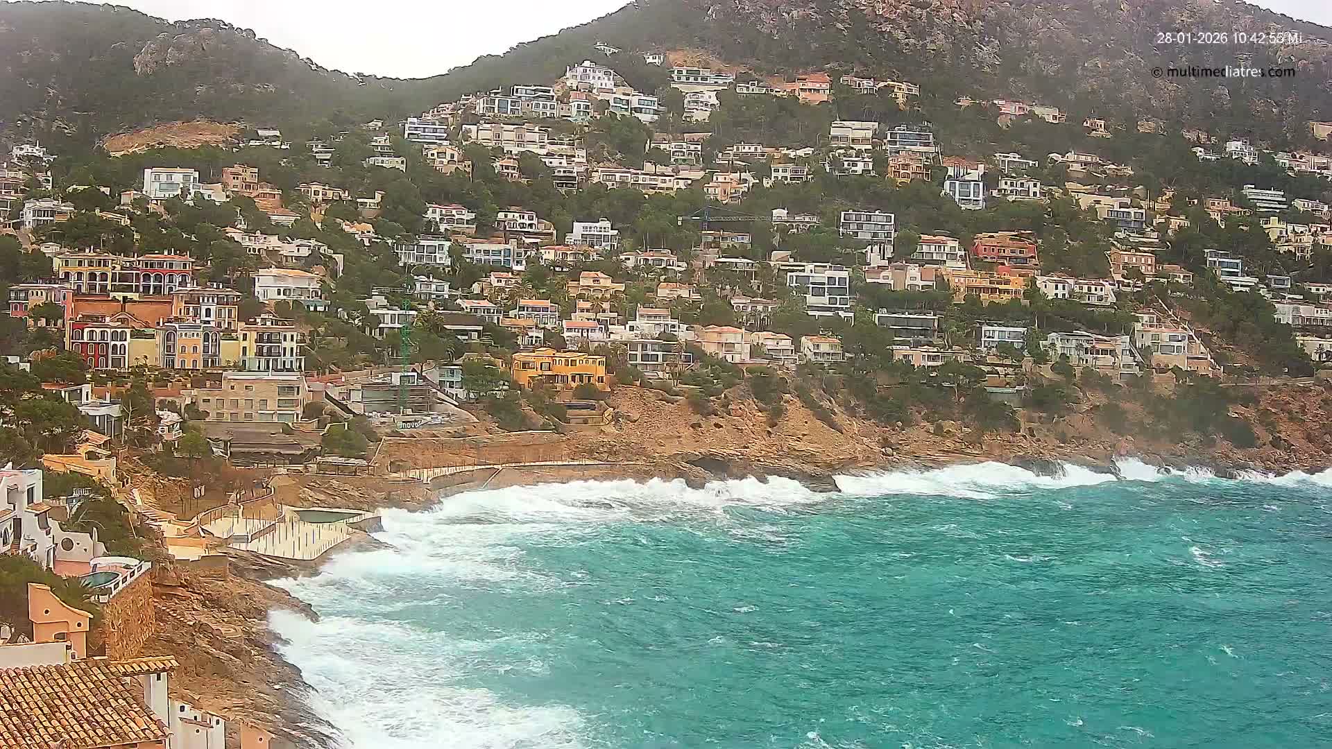 Mallorca, Port d' Andratx Cala Llamp (Cala Bay) Live Cam - Balearic Islands, Spain