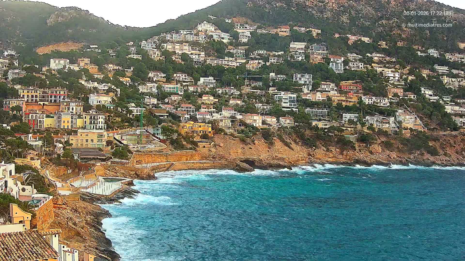 Mallorca, Port d' Andratx Cala Llamp (Cala Bay) Live Cam - Balearic Islands, Spain