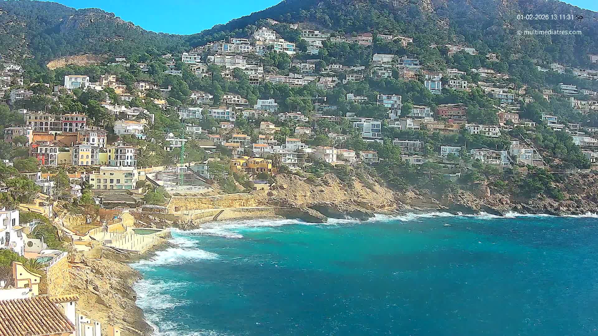 Mallorca, Port d' Andratx Cala Llamp (Cala Bay) Live Cam - Balearic Islands, Spain