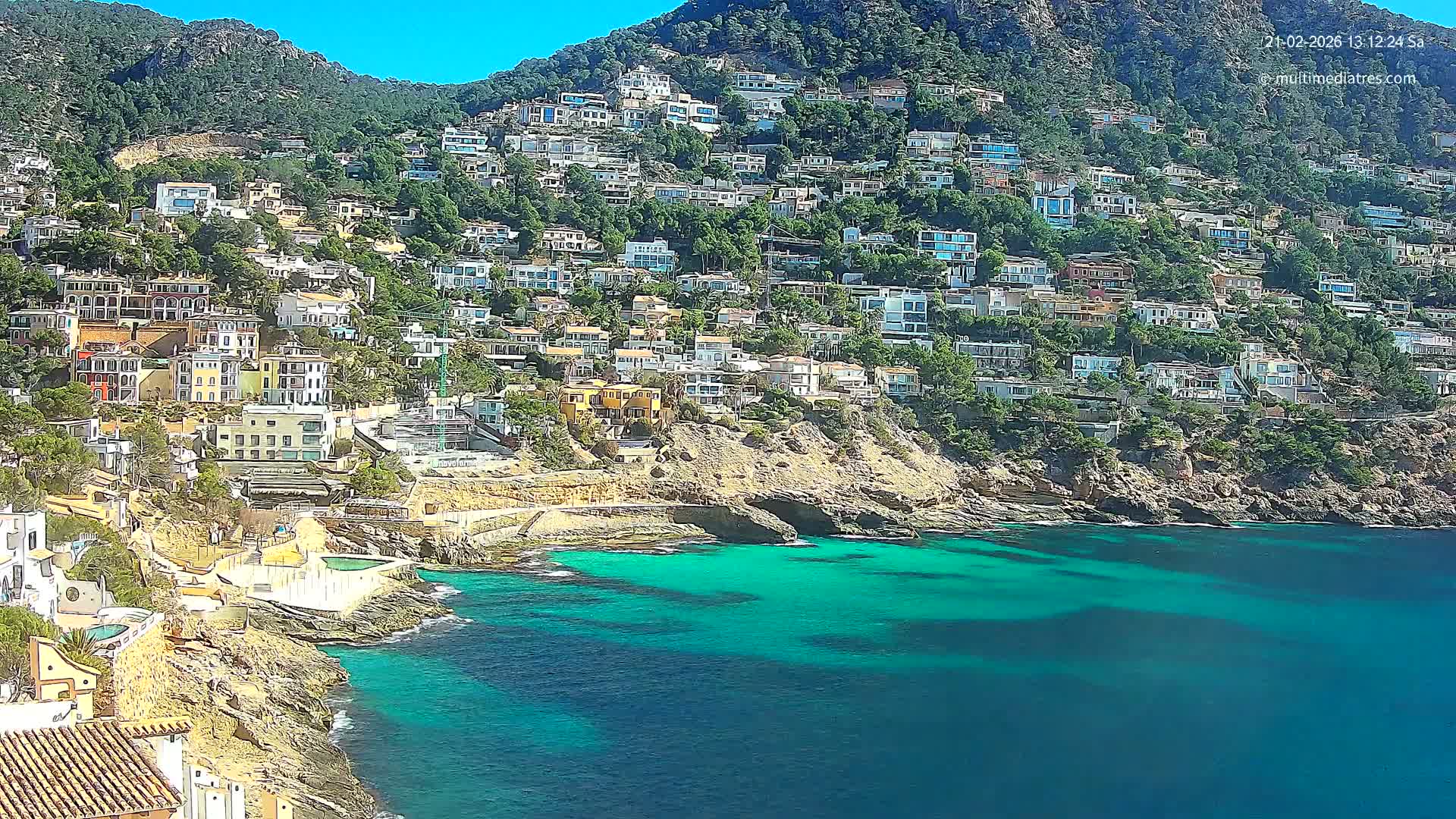 Mallorca, Port d' Andratx Cala Llamp (Cala Bay) Live Cam - Balearic Islands, Spain