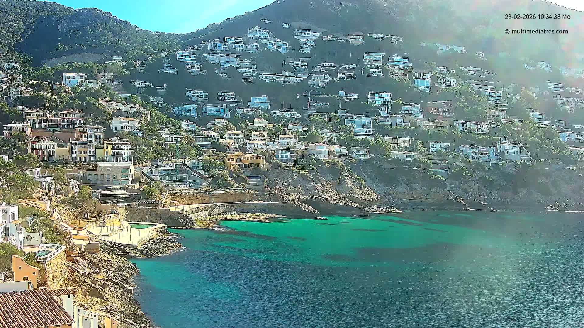 Mallorca, Port d' Andratx Cala Llamp (Cala Bay) Live Cam - Balearic Islands, Spain