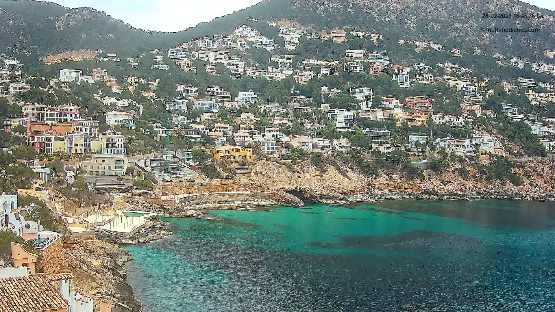 Mallorca, Port d' Andratx Cala Llamp (Cala Bay) Live Cam - Balearic Islands, Spain