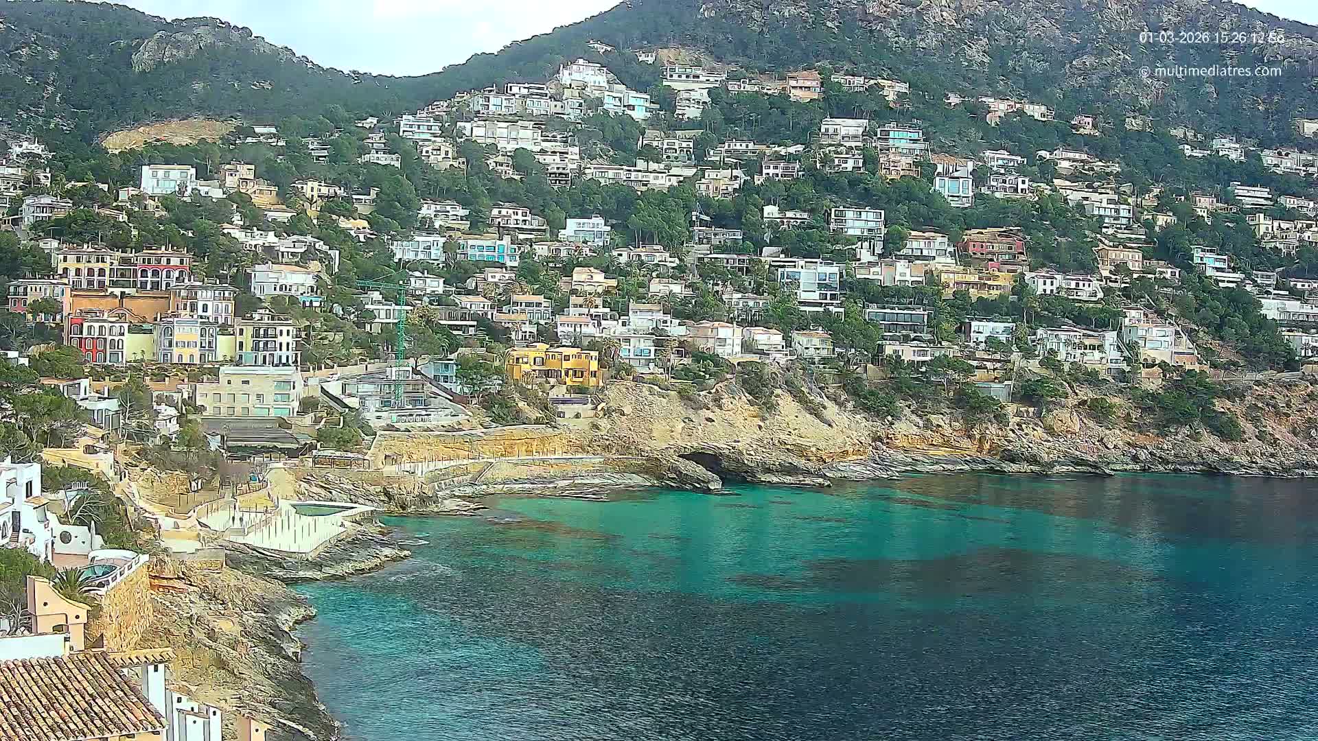 Mallorca, Port d' Andratx Cala Llamp (Cala Bay) Live Cam - Balearic Islands, Spain