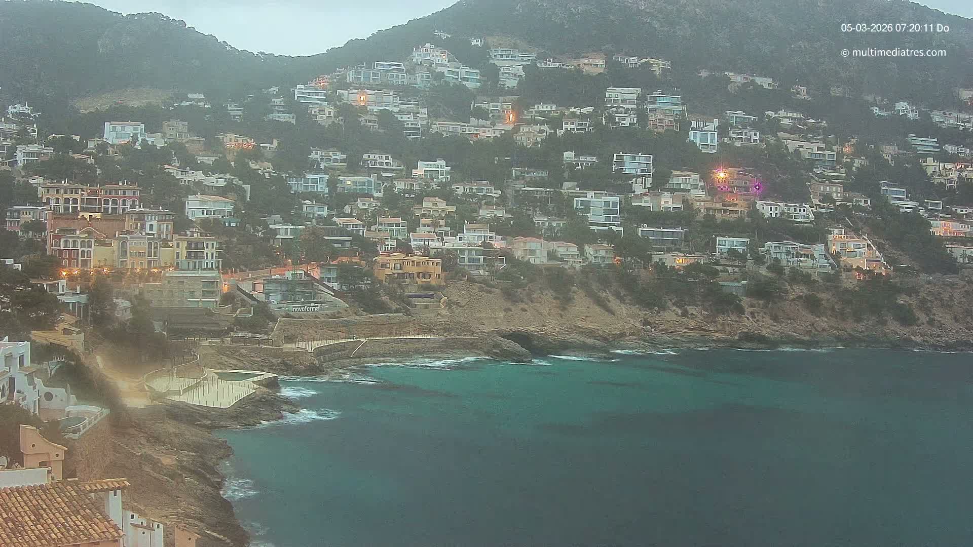 Mallorca, Port d' Andratx Cala Llamp (Cala Bay) Live Cam - Balearic Islands, Spain