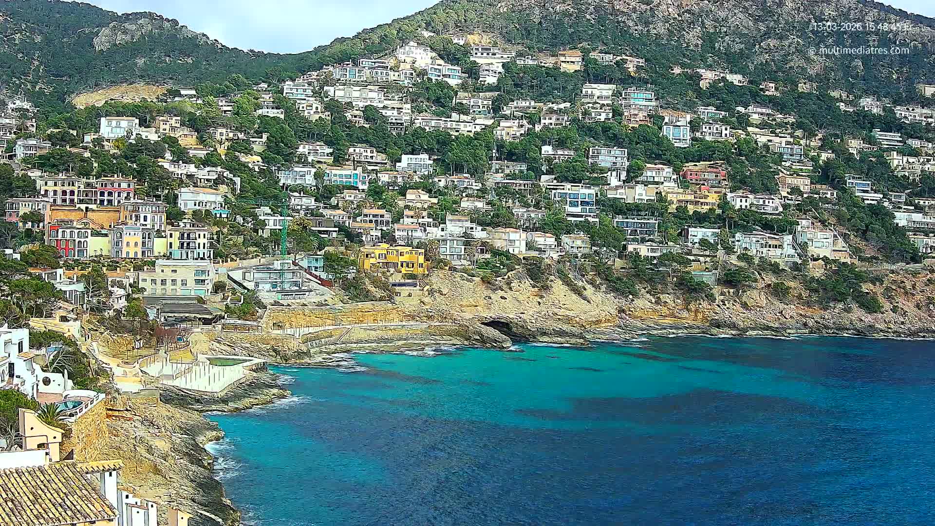 Mallorca, Port d' Andratx Cala Llamp (Cala Bay) Live Cam - Balearic Islands, Spain