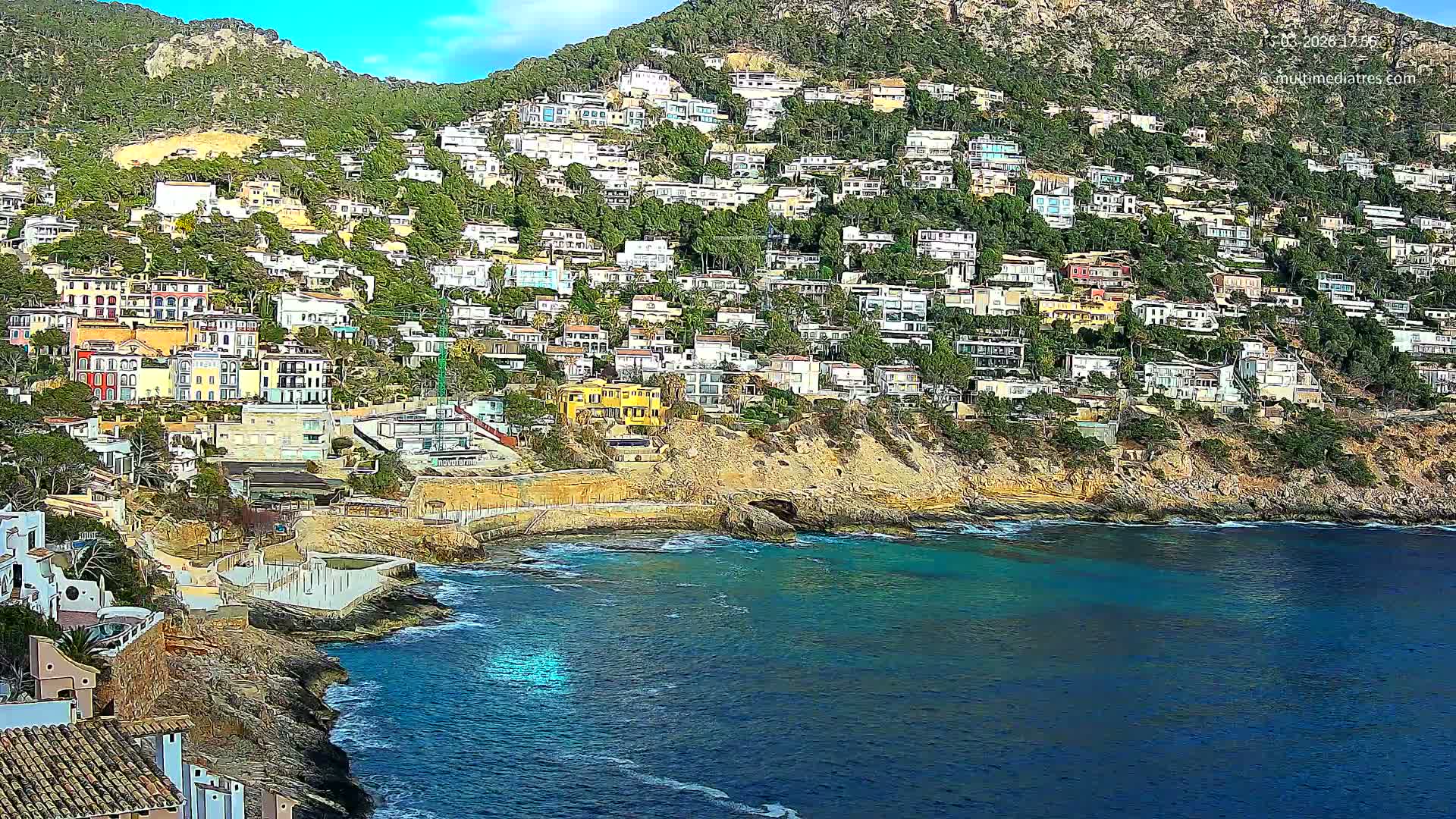 Mallorca, Port d' Andratx Cala Llamp (Cala Bay) Live Cam - Balearic Islands, Spain