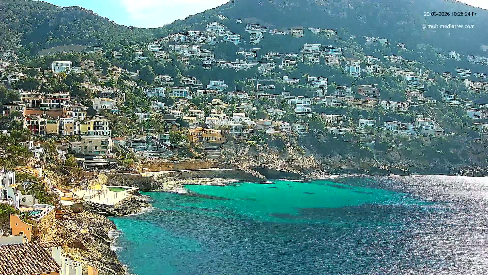 Mallorca, Port d' Andratx Cala Llamp (Cala Bay) Live Cam - Balearic Islands, Spain