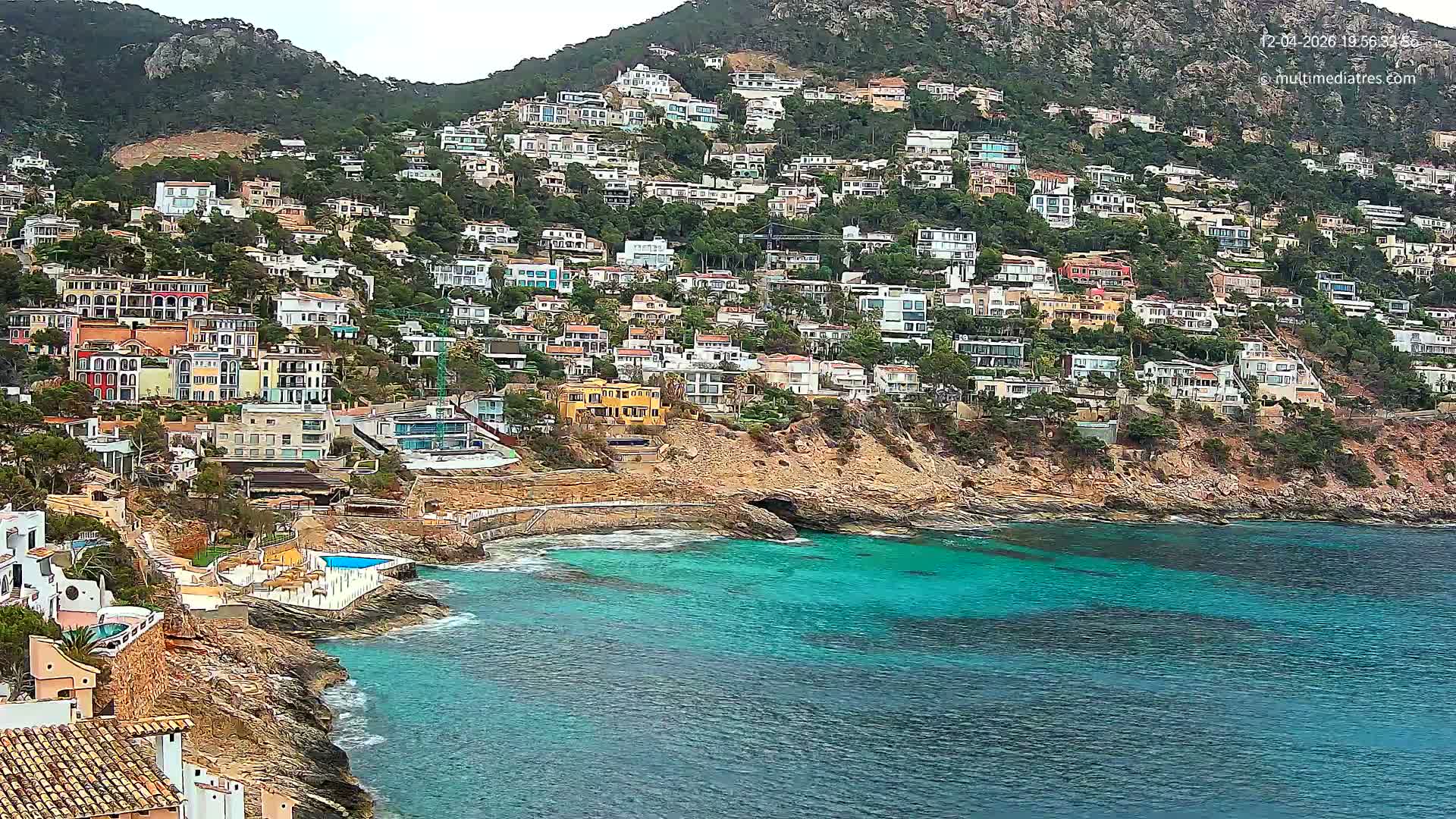 Mallorca, Port d' Andratx Cala Llamp (Cala Bay) Live Cam - Balearic Islands, Spain