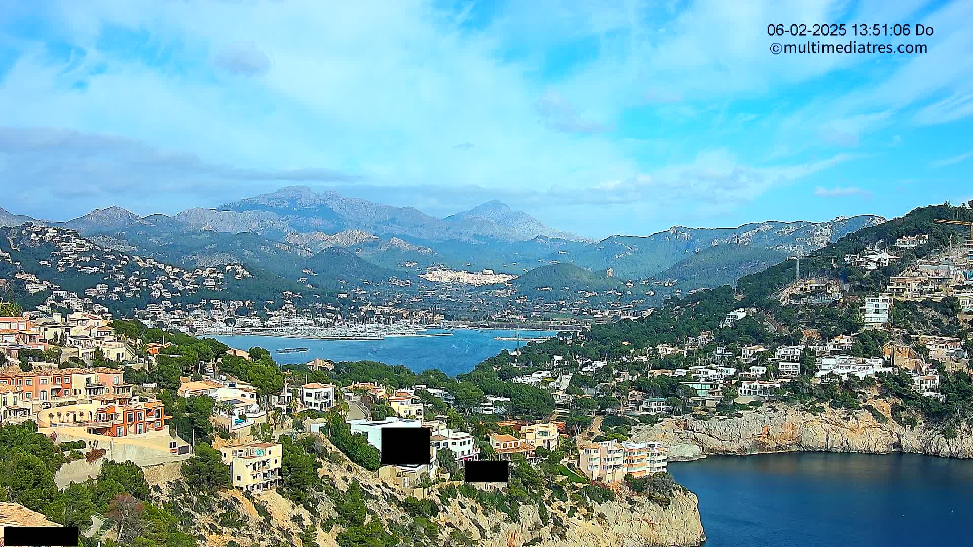 Mallorca Port d'Andratx  La Mola Live Cam - Balearic Islands, Spain