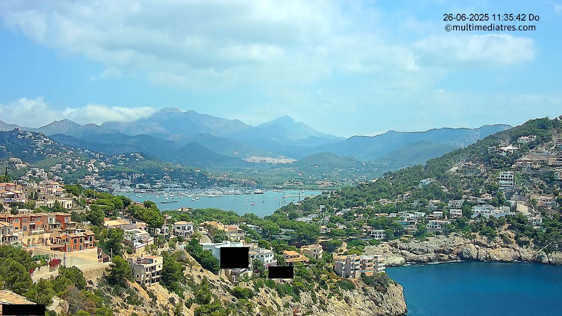 Mallorca Port d'Andratx  La Mola Live Cam - Balearic Islands, Spain