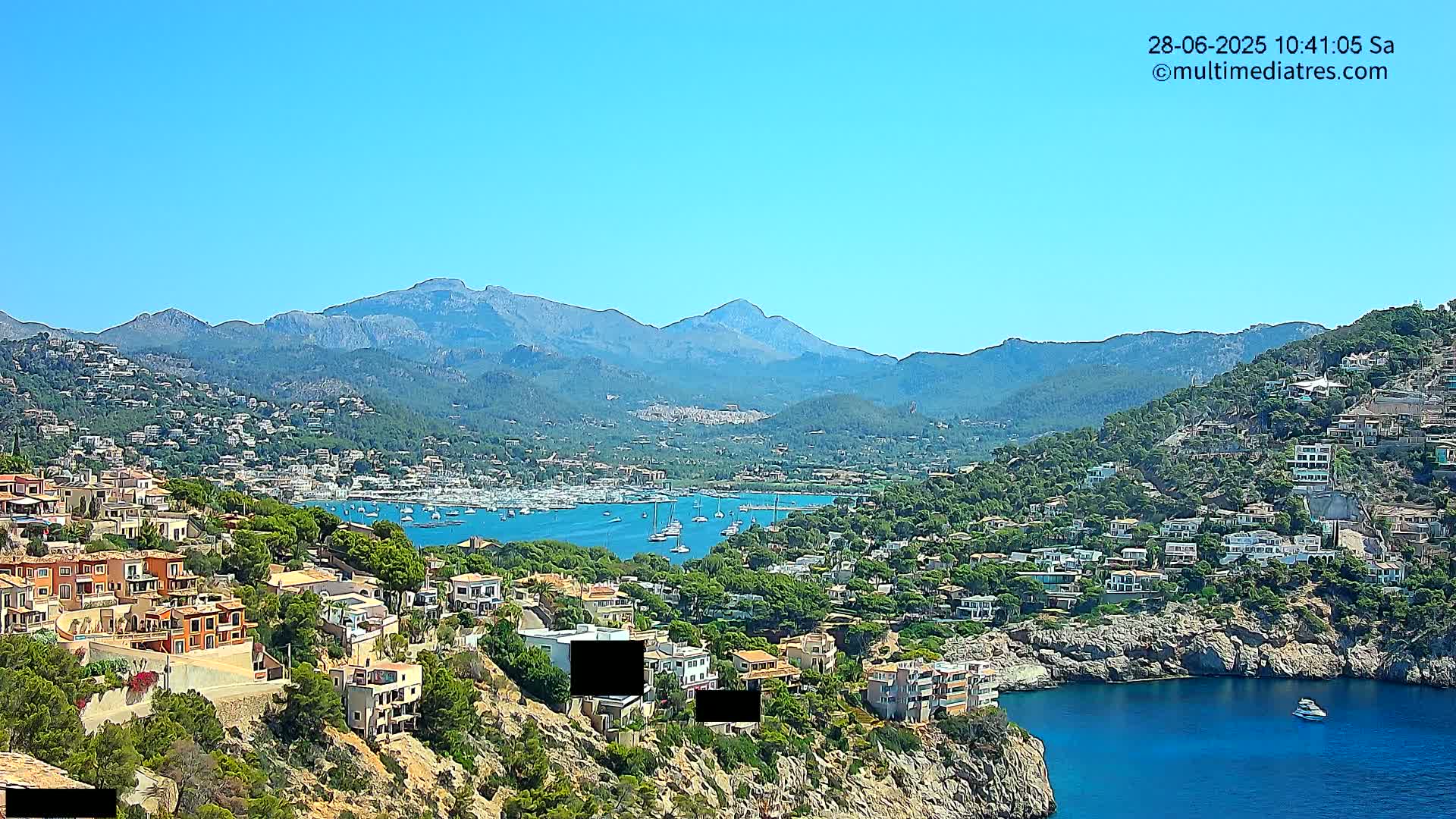 Mallorca Port d'Andratx  La Mola Live Cam - Balearic Islands, Spain