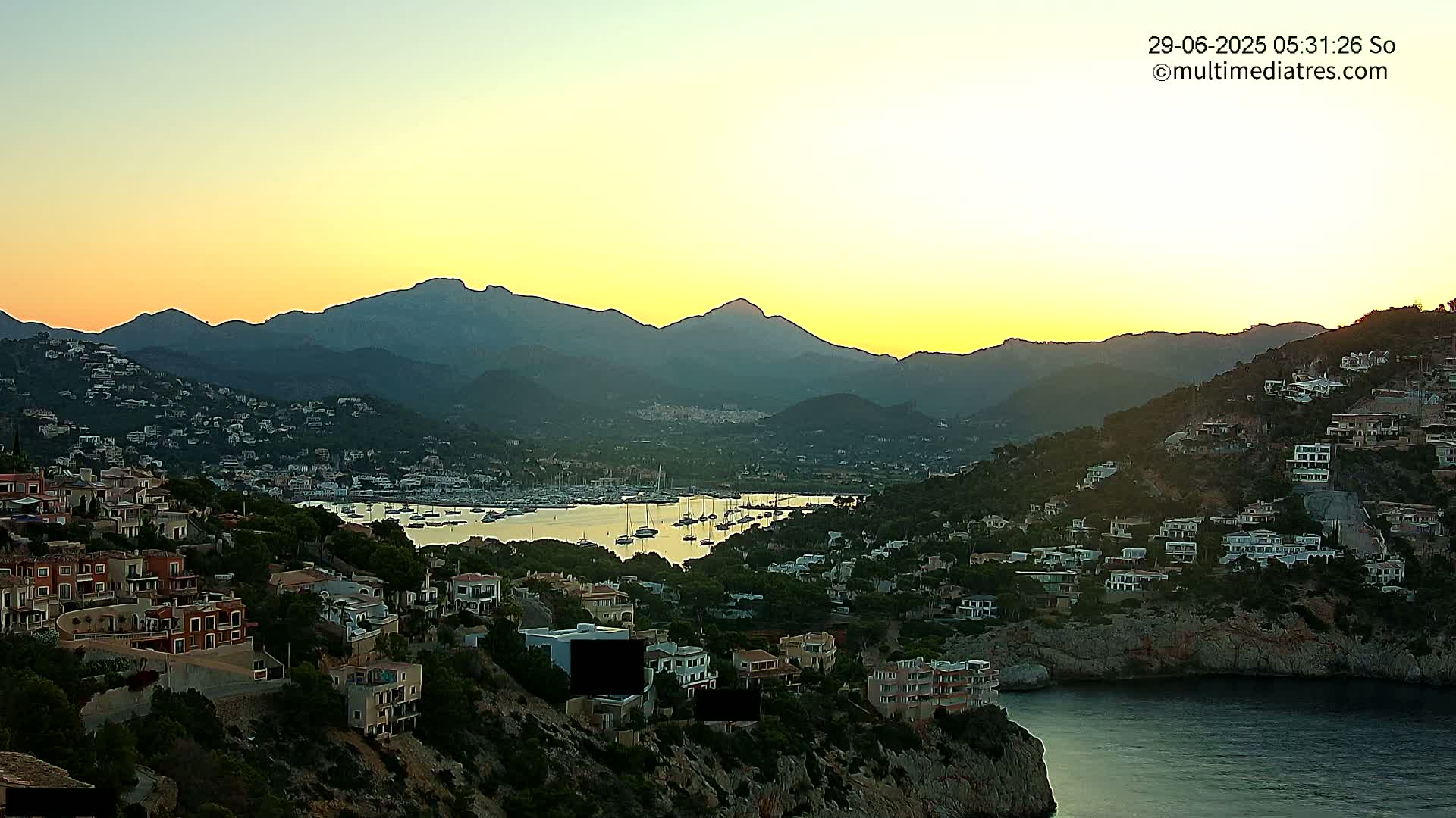 Mallorca Port d'Andratx  La Mola Live Cam - Balearic Islands, Spain