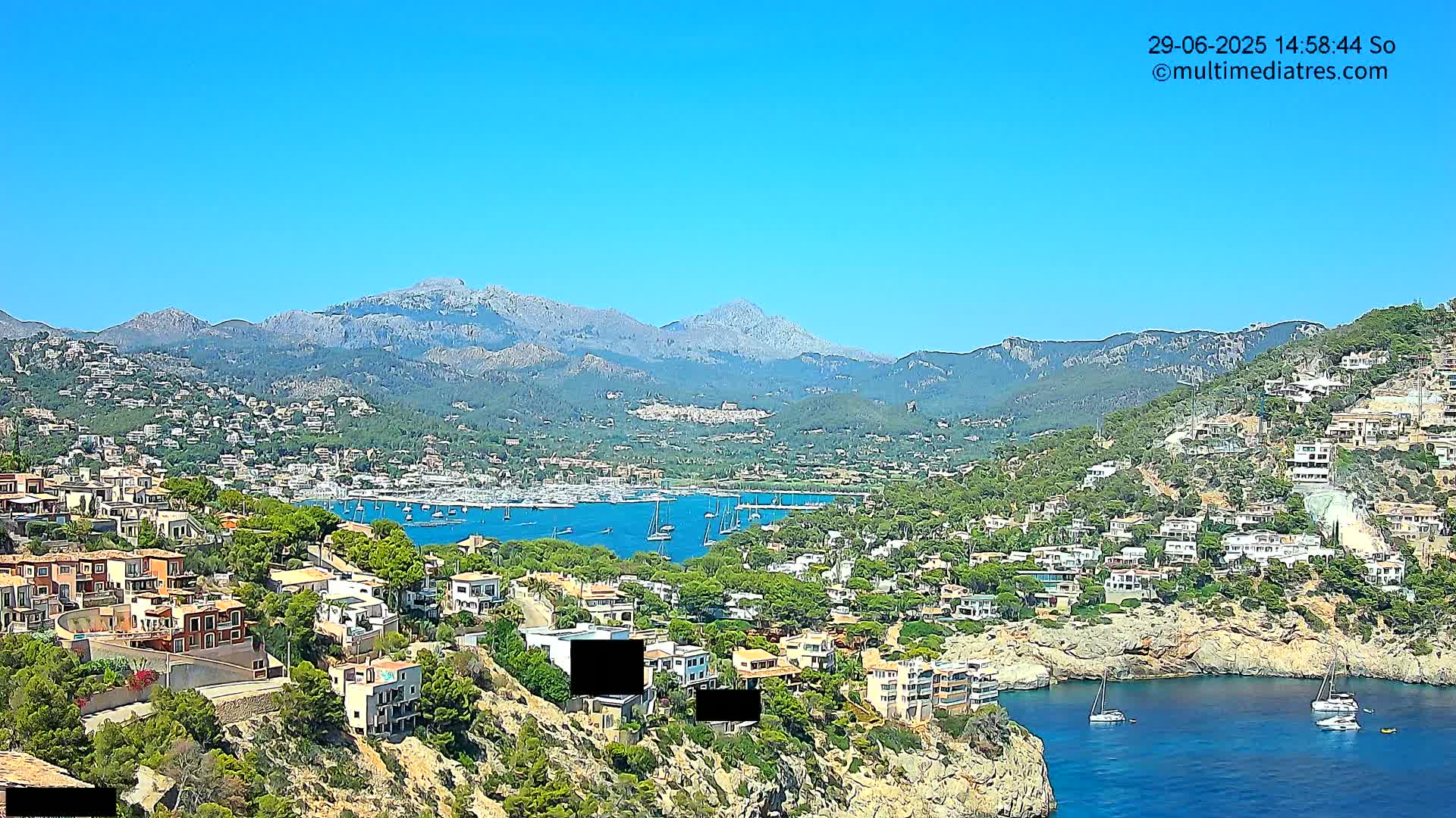 Mallorca Port d'Andratx  La Mola Live Cam - Balearic Islands, Spain