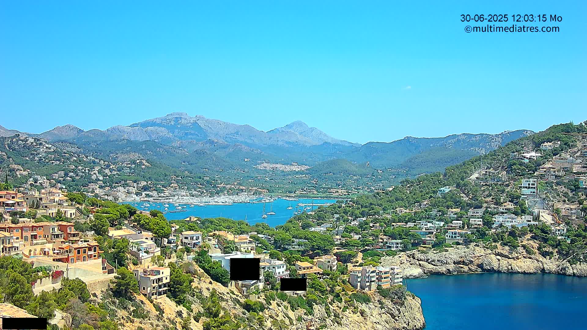 Mallorca Port d'Andratx  La Mola Live Cam - Balearic Islands, Spain