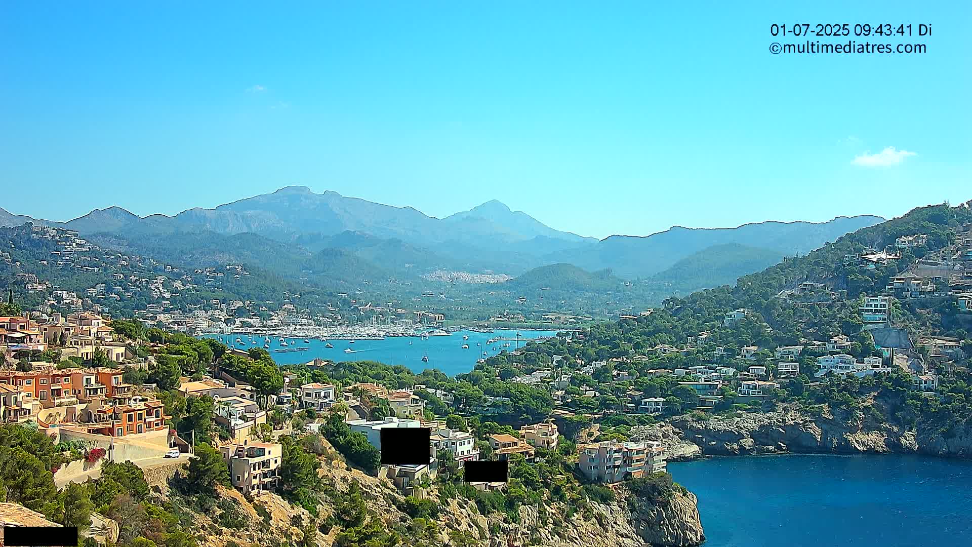 Mallorca Port d'Andratx  La Mola Live Cam - Balearic Islands, Spain