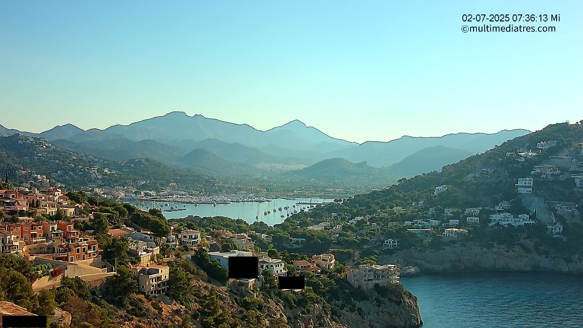 Mallorca Port d'Andratx  La Mola Live Cam - Balearic Islands, Spain