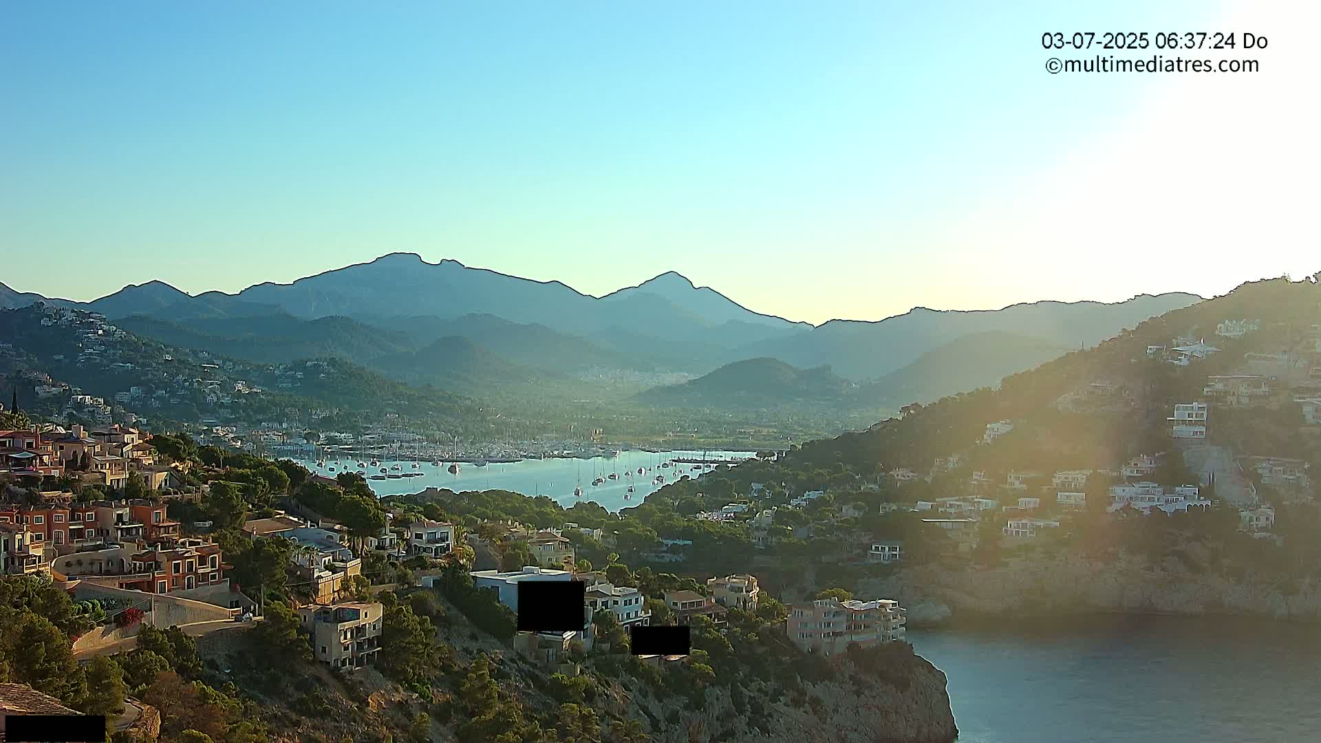 Mallorca Port d'Andratx  La Mola Live Cam - Balearic Islands, Spain