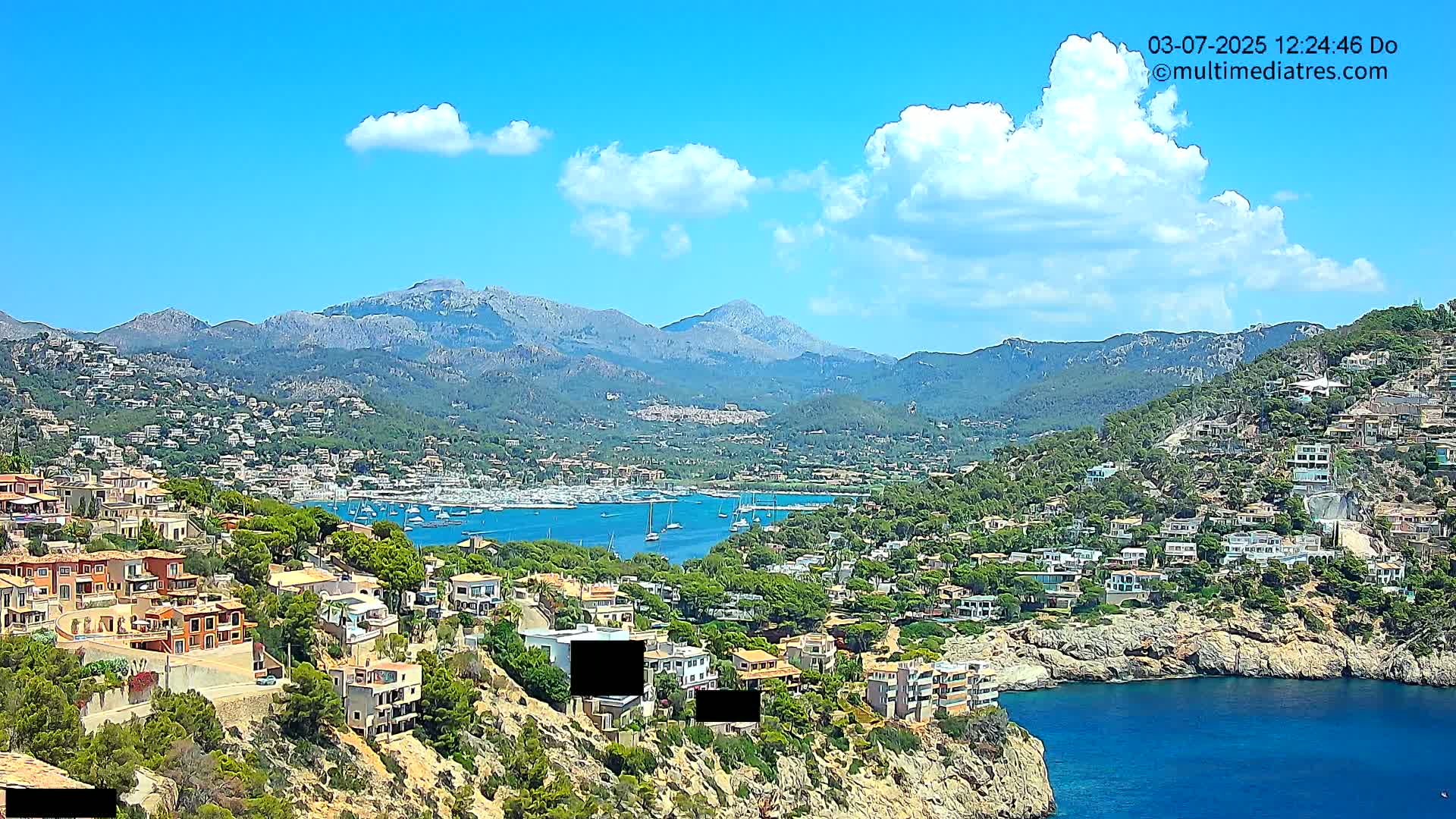 Mallorca Port d'Andratx  La Mola Live Cam - Balearic Islands, Spain